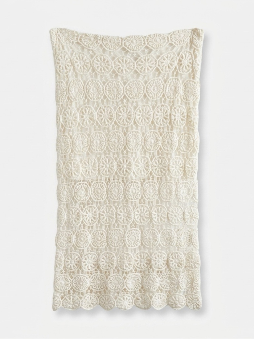 Ivory Crochet Lace skirt